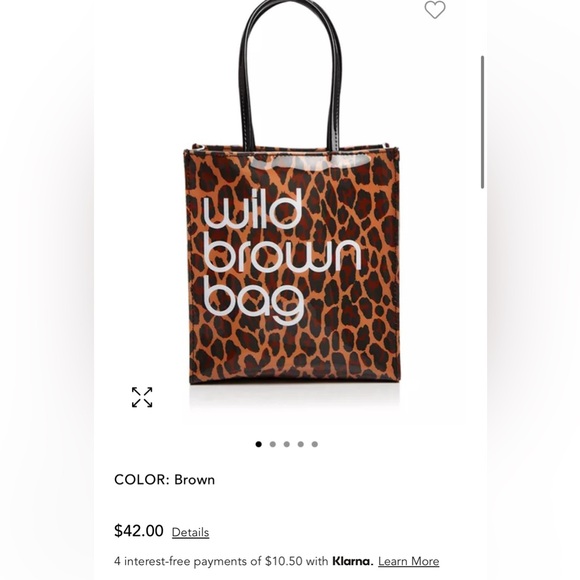 Bloomingdale’s Wild Brown Bag - Picture 3 of 12